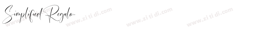 Simplified Regula字体转换